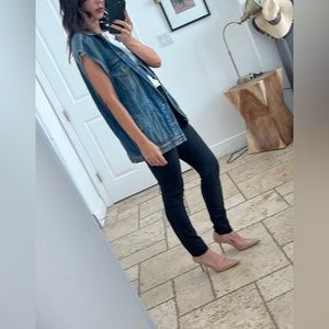 R13 oversized denim vest